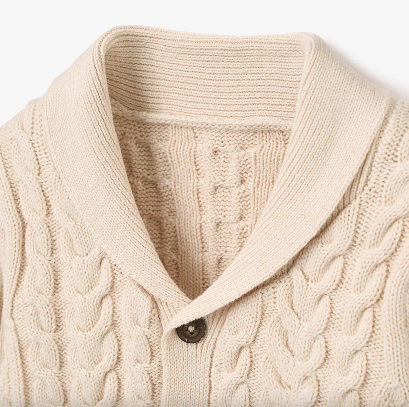 Horseshoe Cardigan-Beige