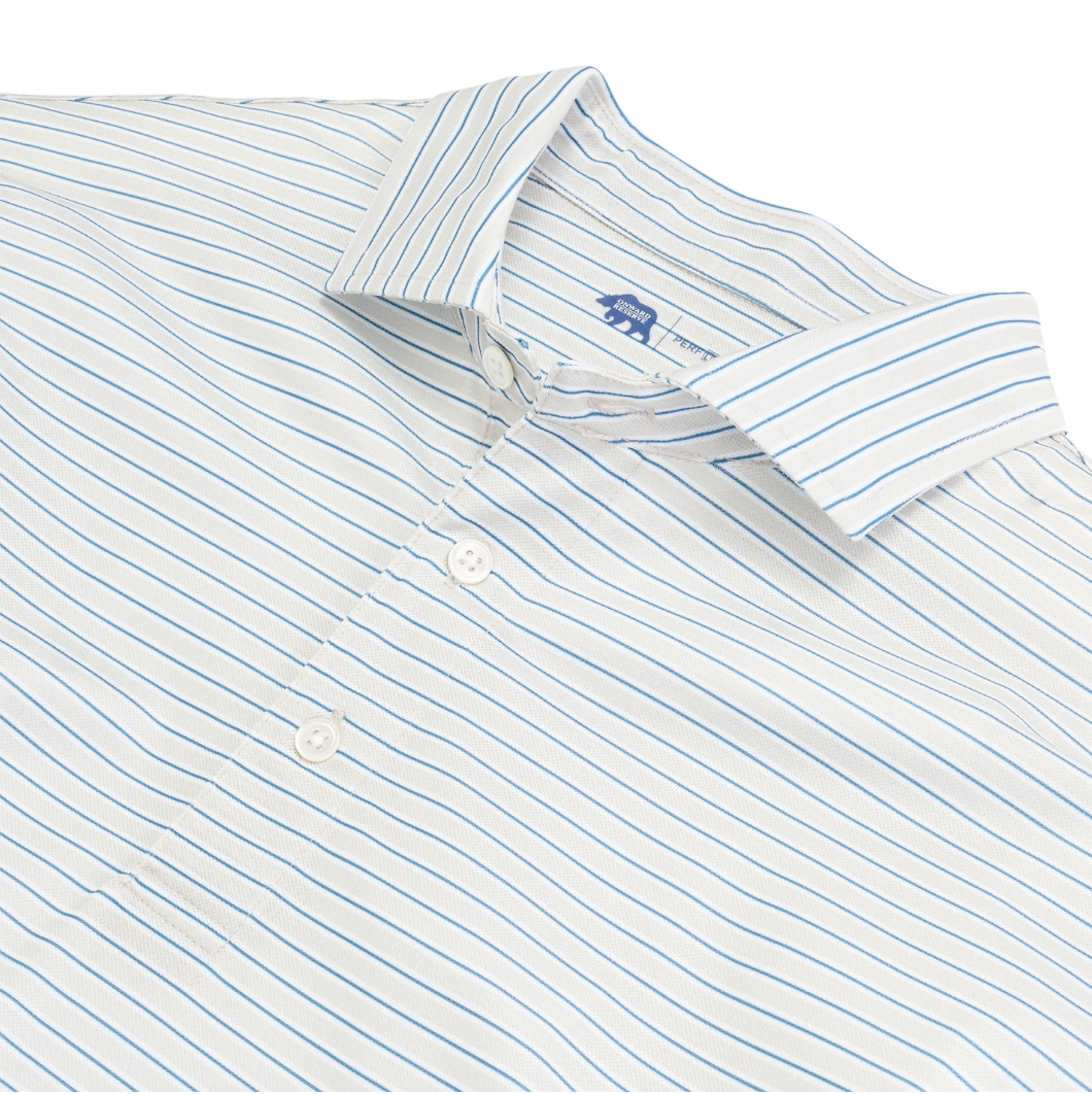 Match Stripe Pique Polo