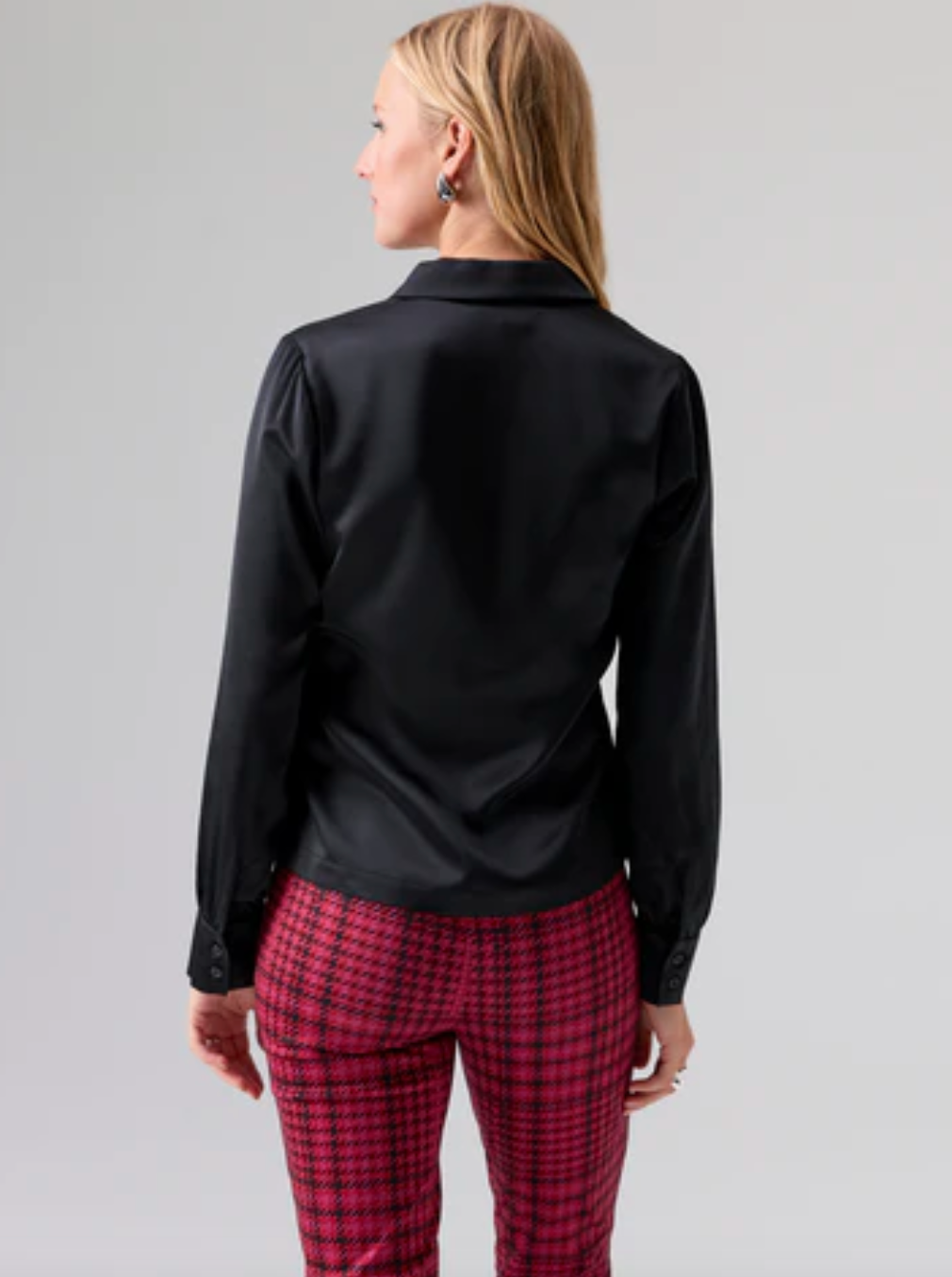 Easy On Me Blouse-Black