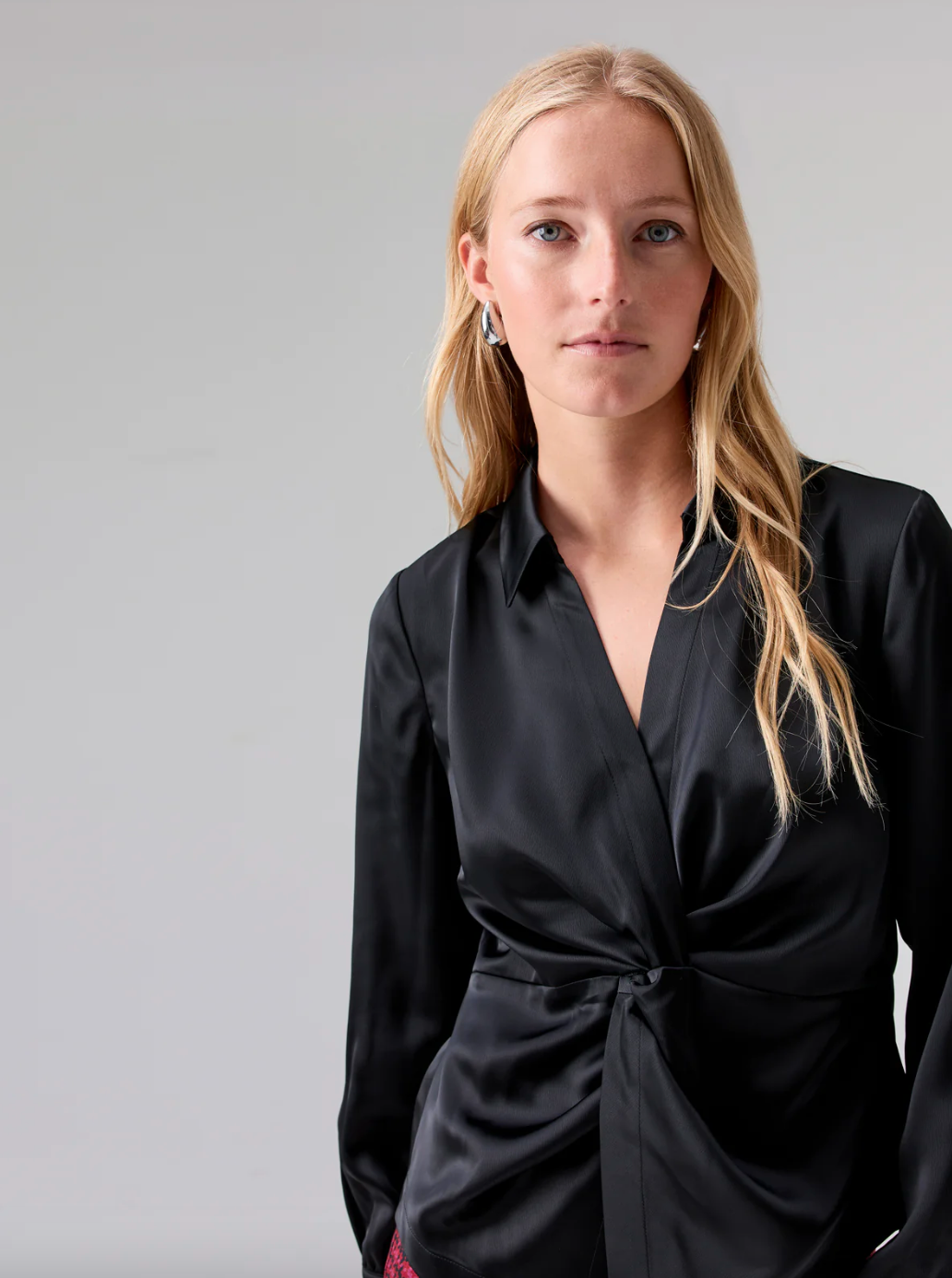 Easy On Me Blouse-Black