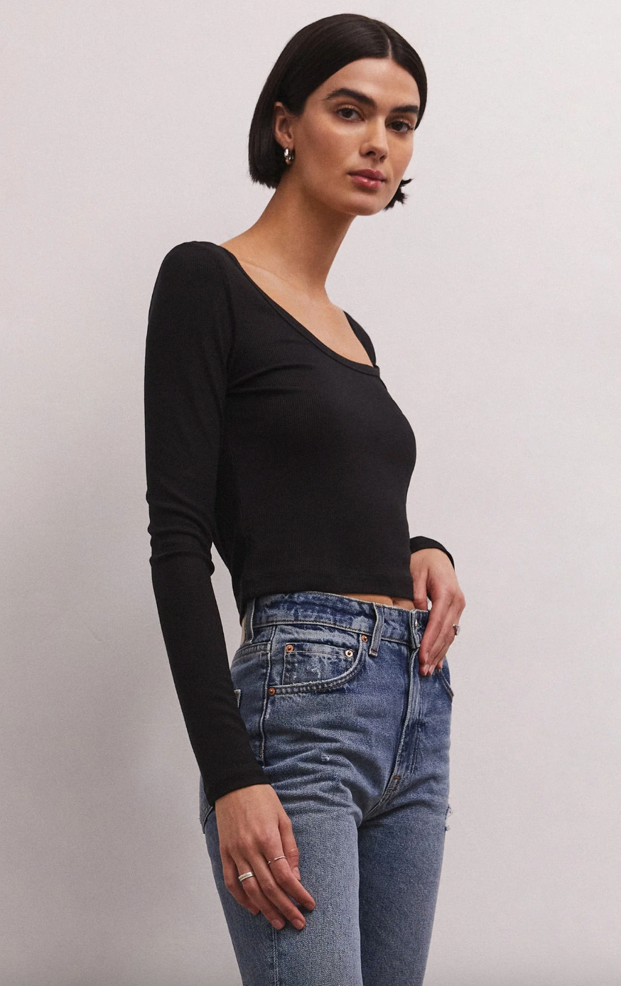 Shania Top-Black