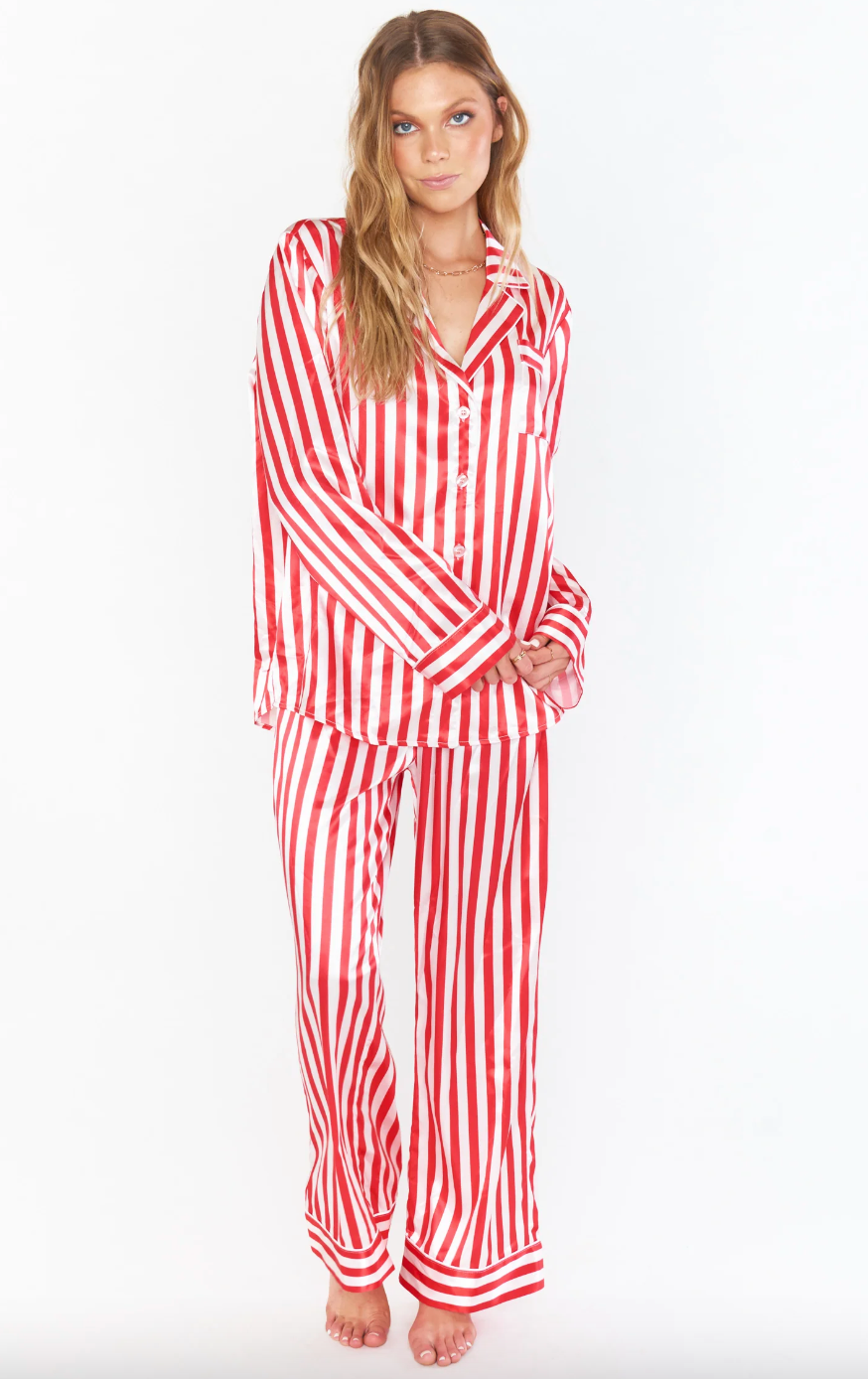 Classic PJ Set Peppermint Final Sale