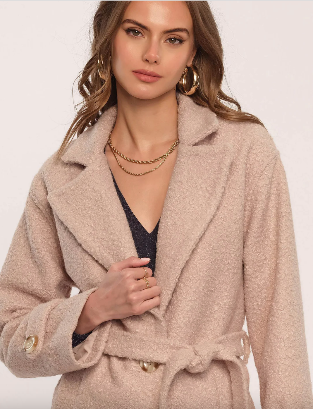 Presley Coat-Bisque