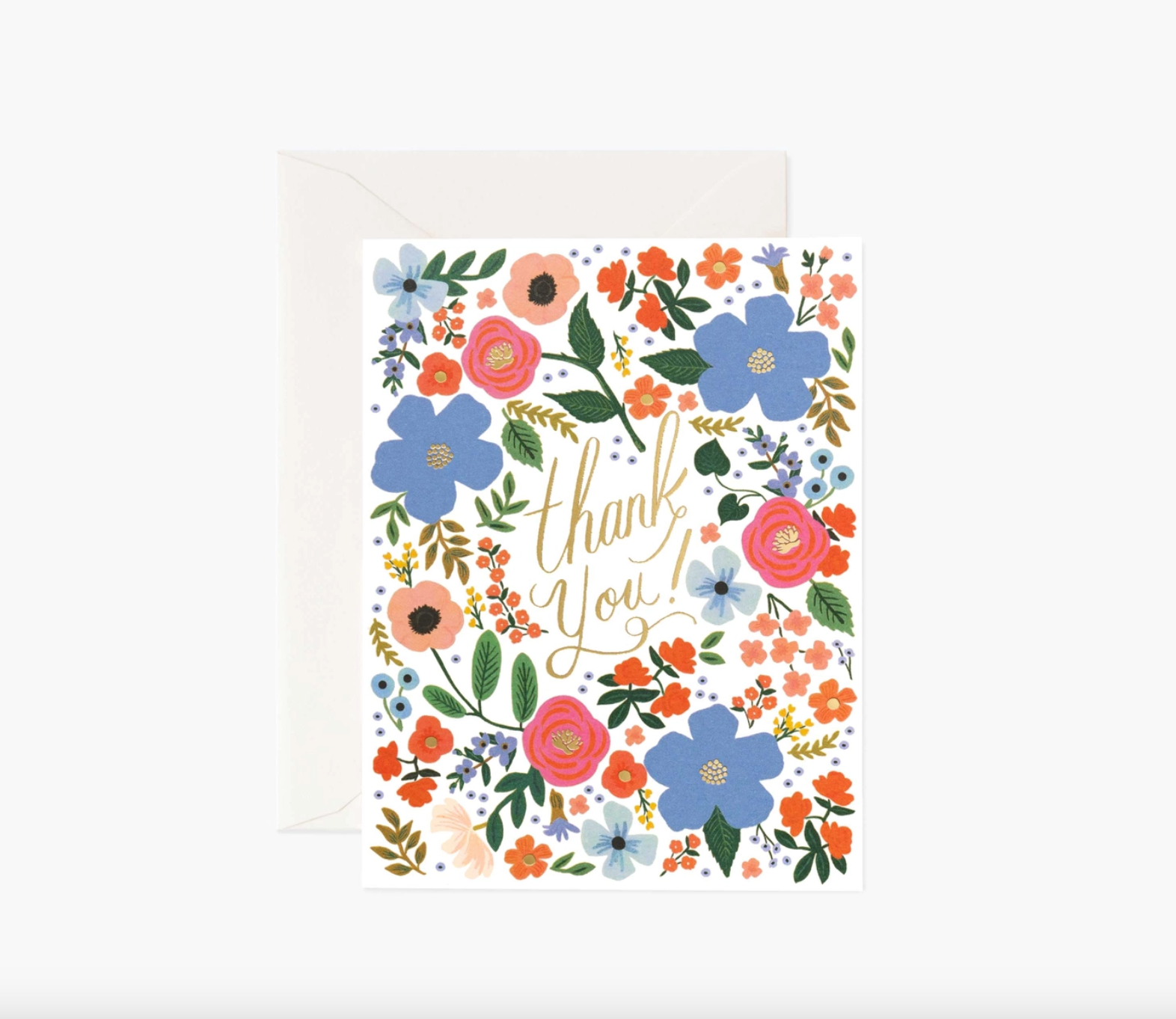 Wild Rose Thank You Card