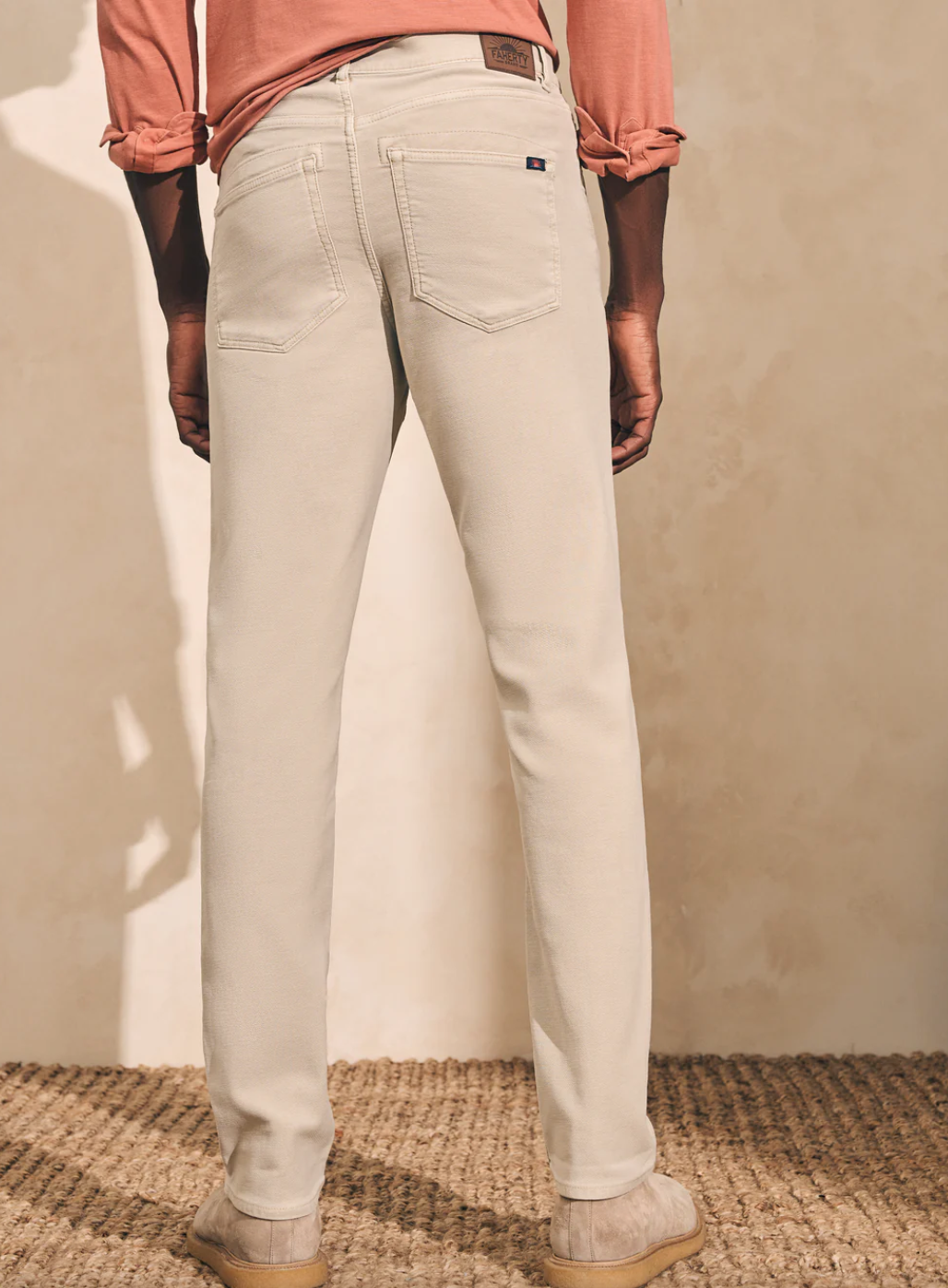 Stretch Terry Pant-Stone