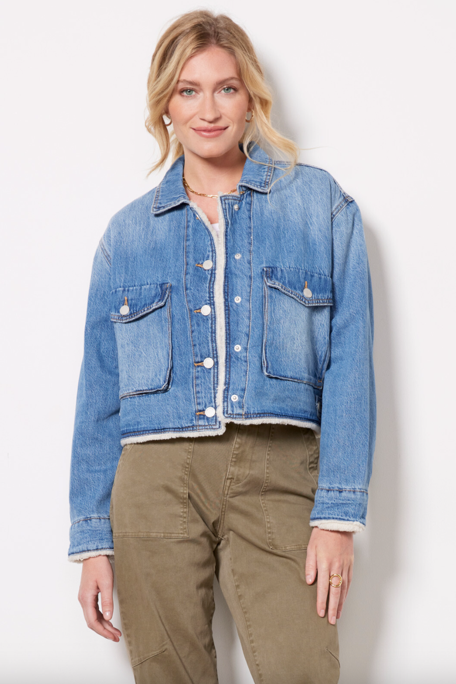 Fleece Lined Denim Jacket Final Sale