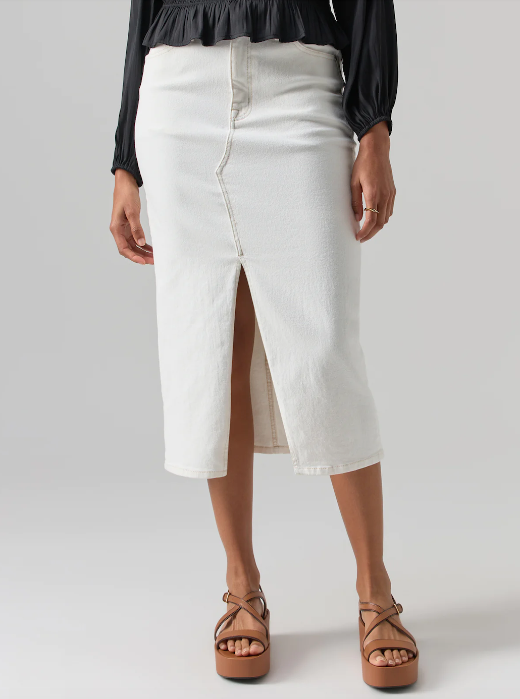 White denim skirt size 12 deals