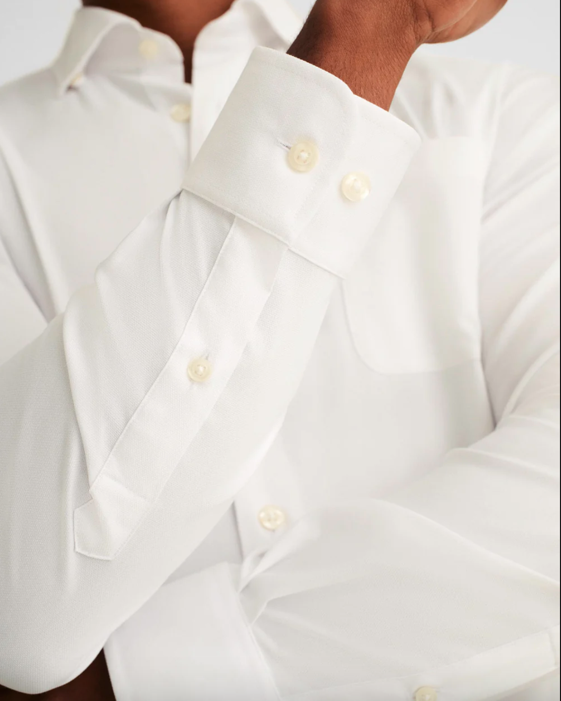 Tradd Button Up-White