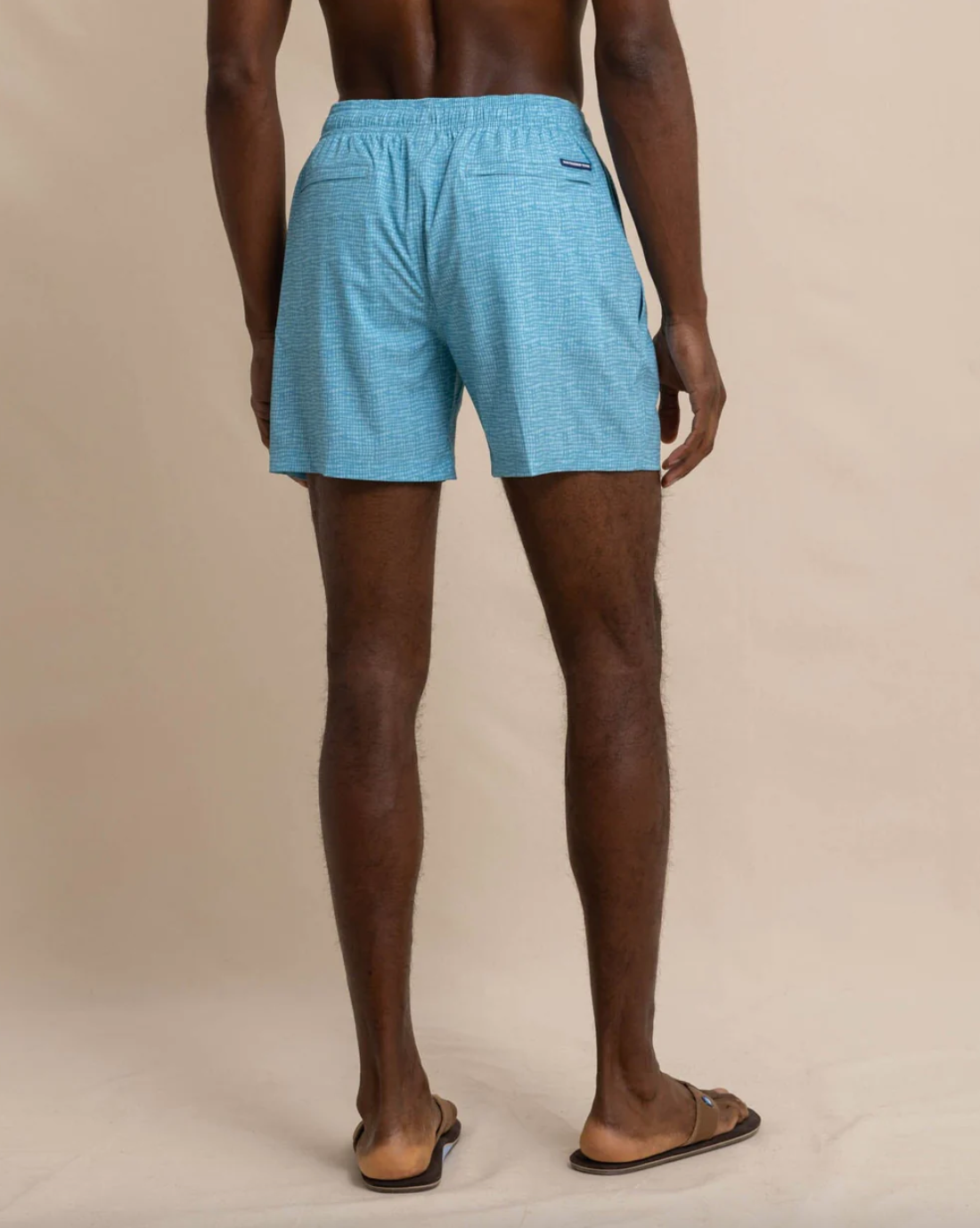 Check Swim Trunk-Blue-Final Sale