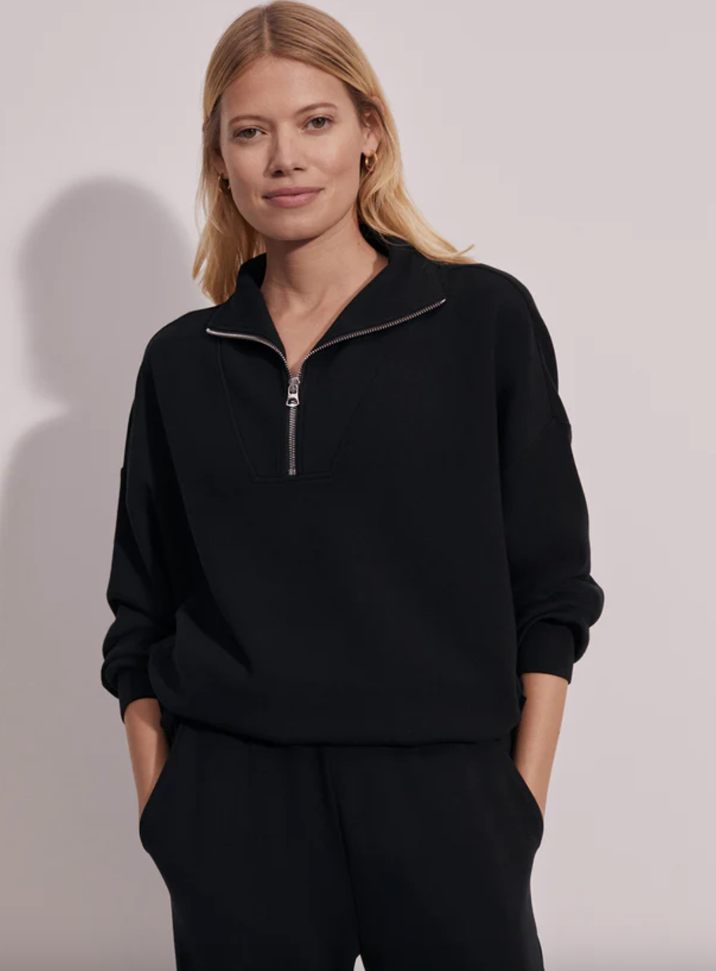 Hawley Half Zip- Black