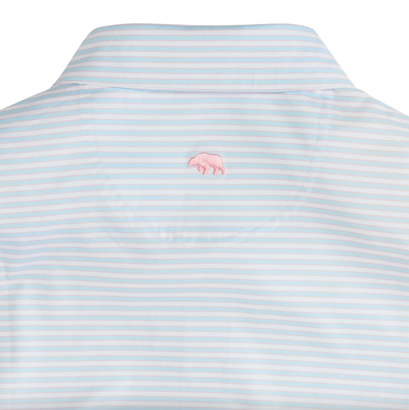 Mulligan Stripe Polo-Blue