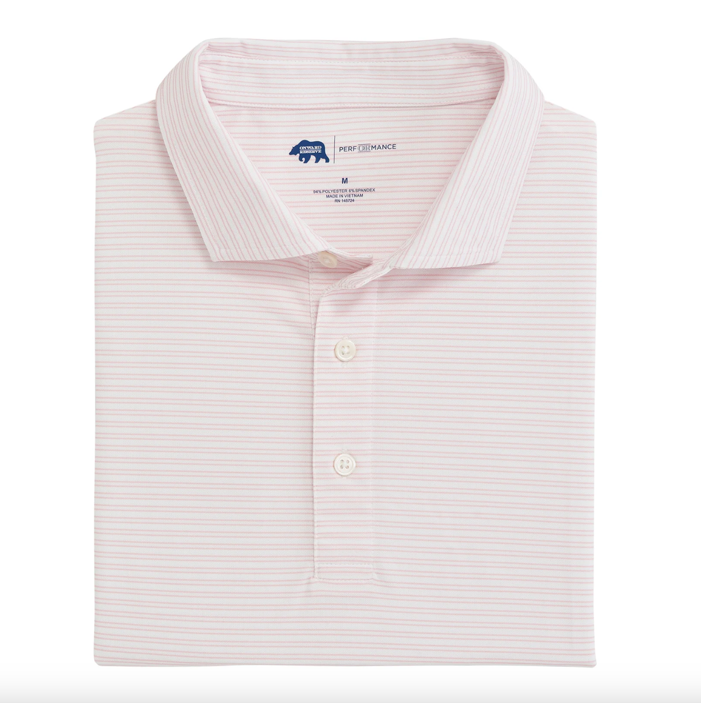 Pairing Stripe Pique Polo-Pink-Final Sale