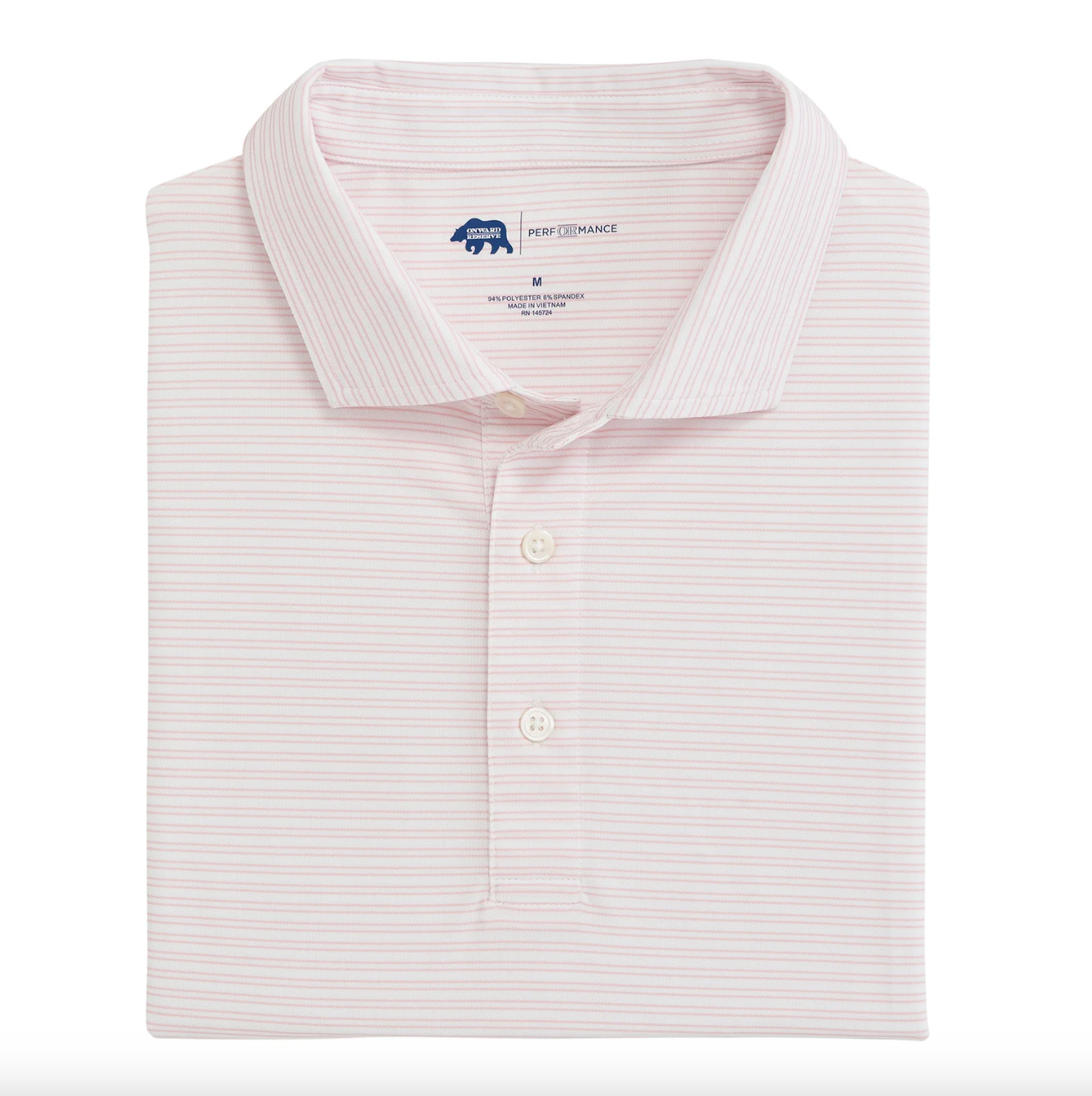 Pairing Stripe Pique Polo-Pink