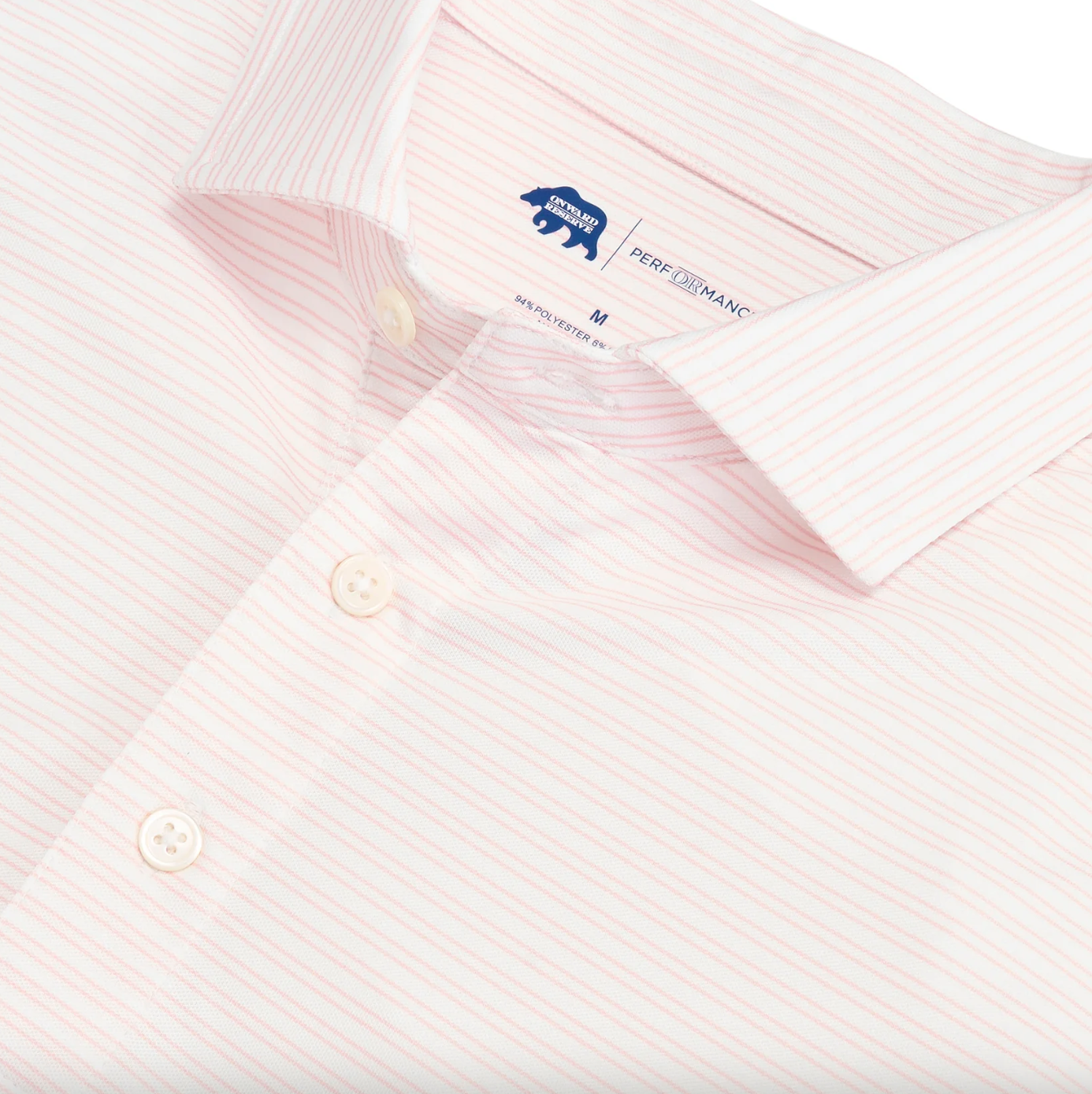 Pairing Stripe Pique Polo-Pink-Final Sale