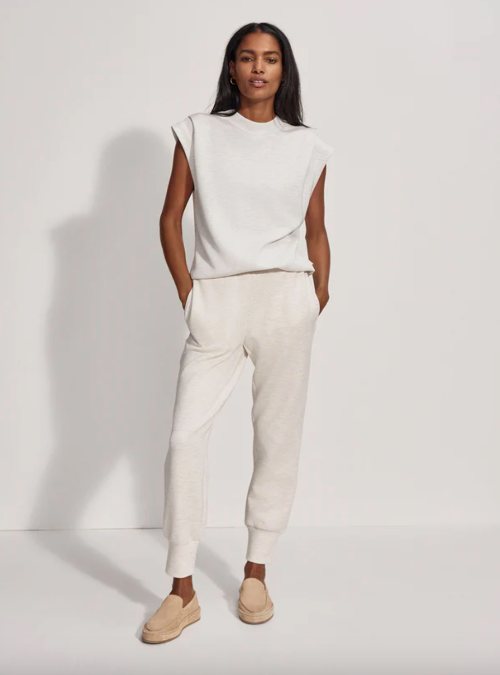 Slim Cuff Pant 25"-Ivory