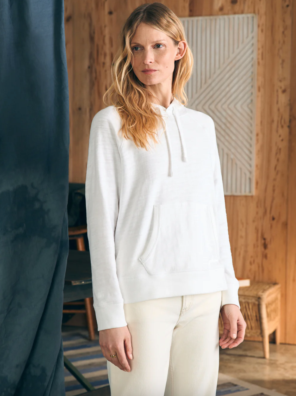 Sunwashed Hoodie-White