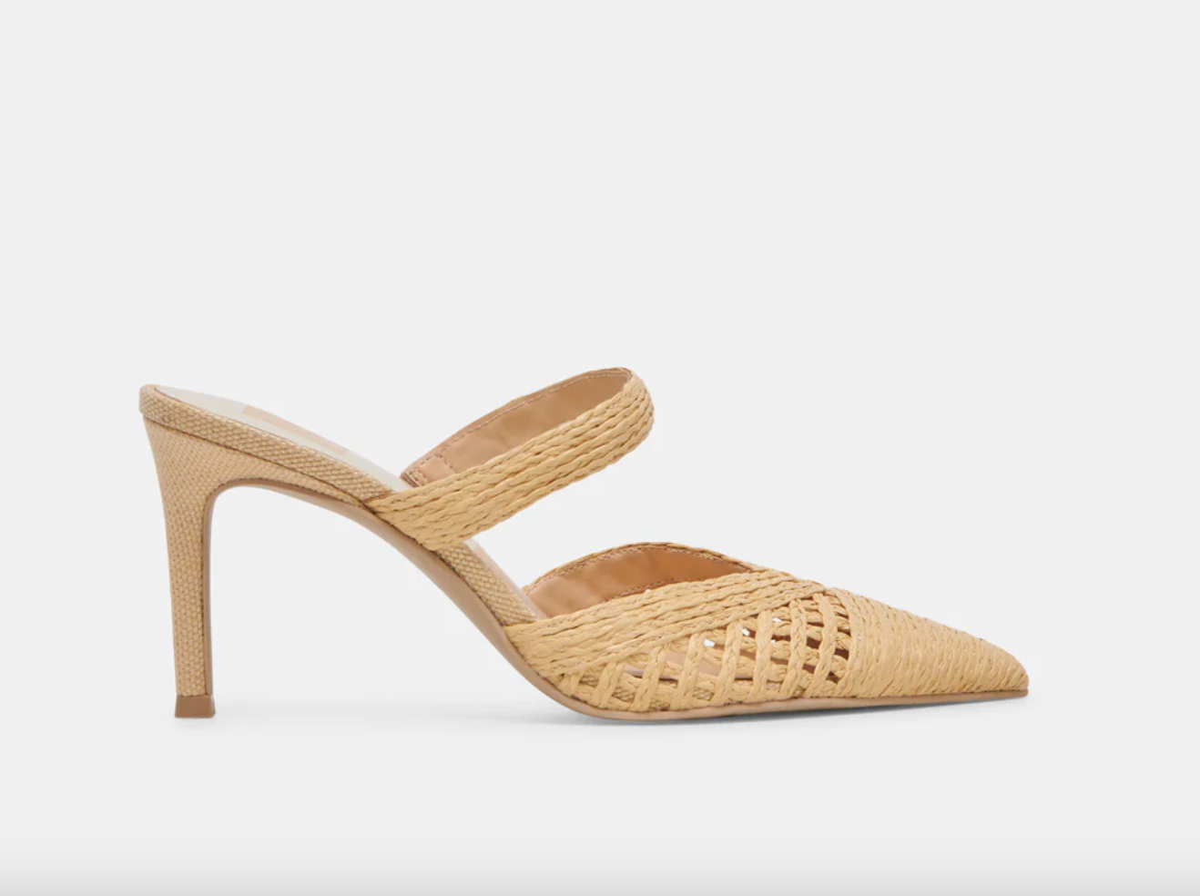 Kaline Heel-Natural Raffia