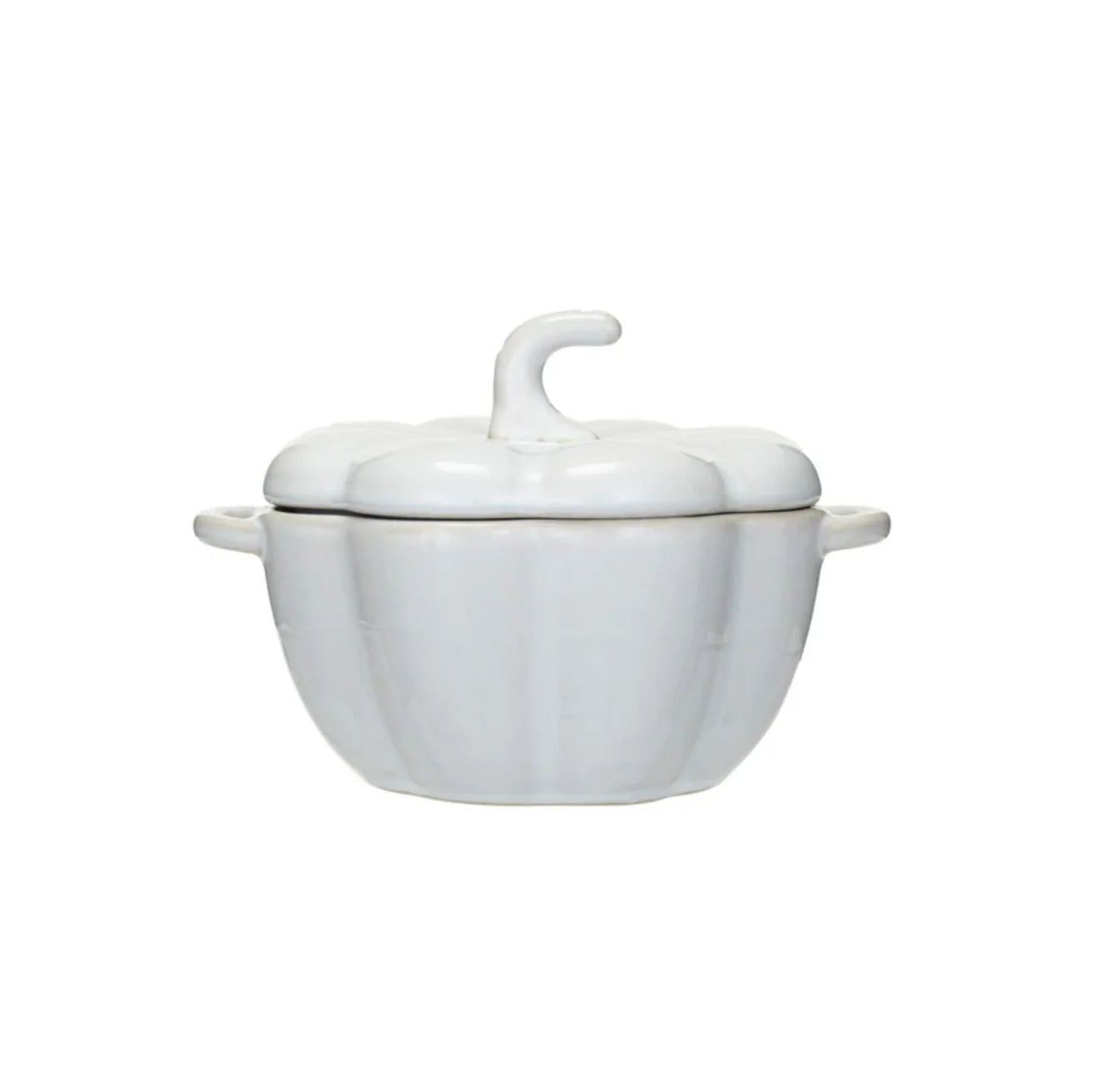 Stoneware Pumpkin Baker w/ Handles