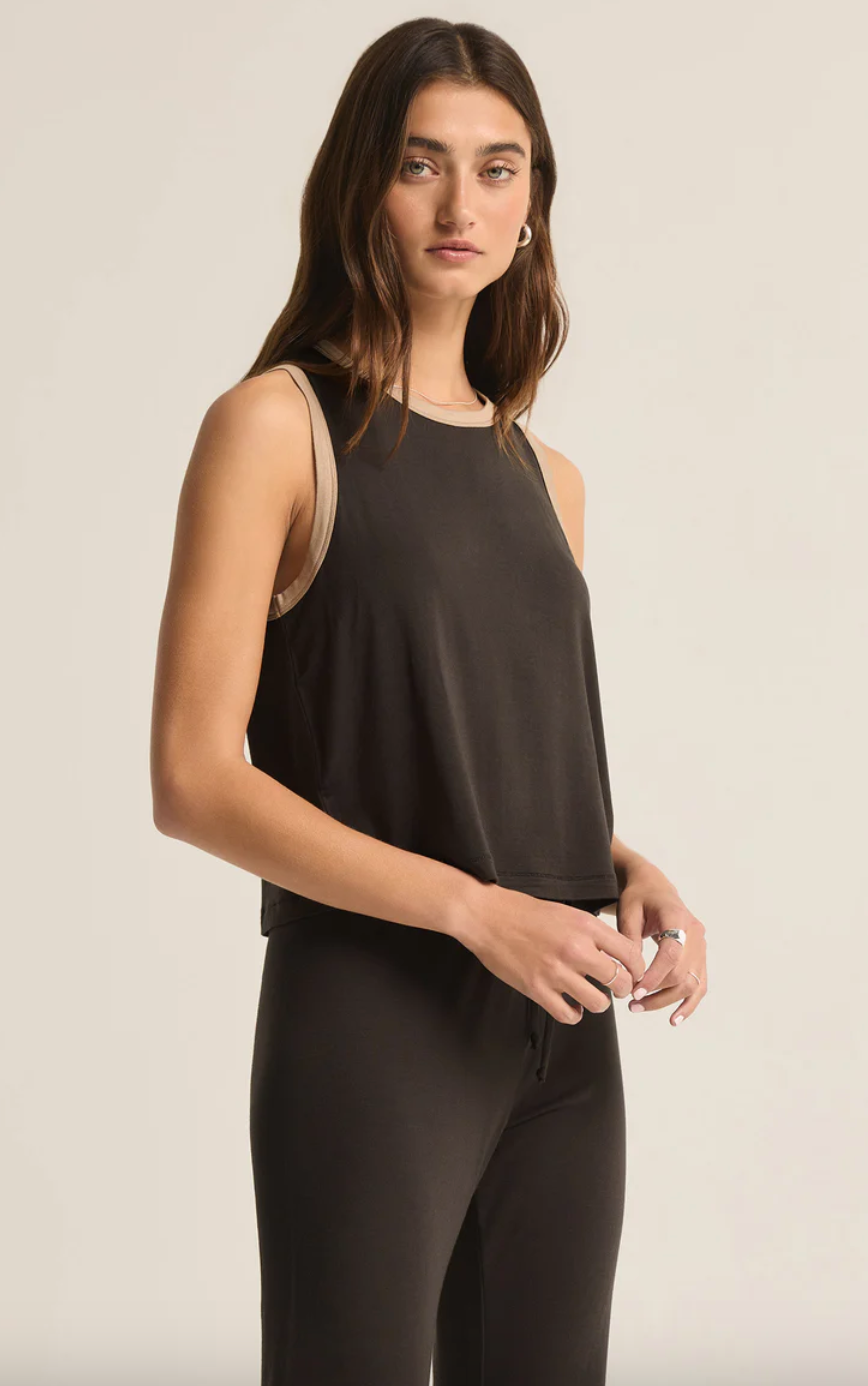 Ringer Tank-Black
