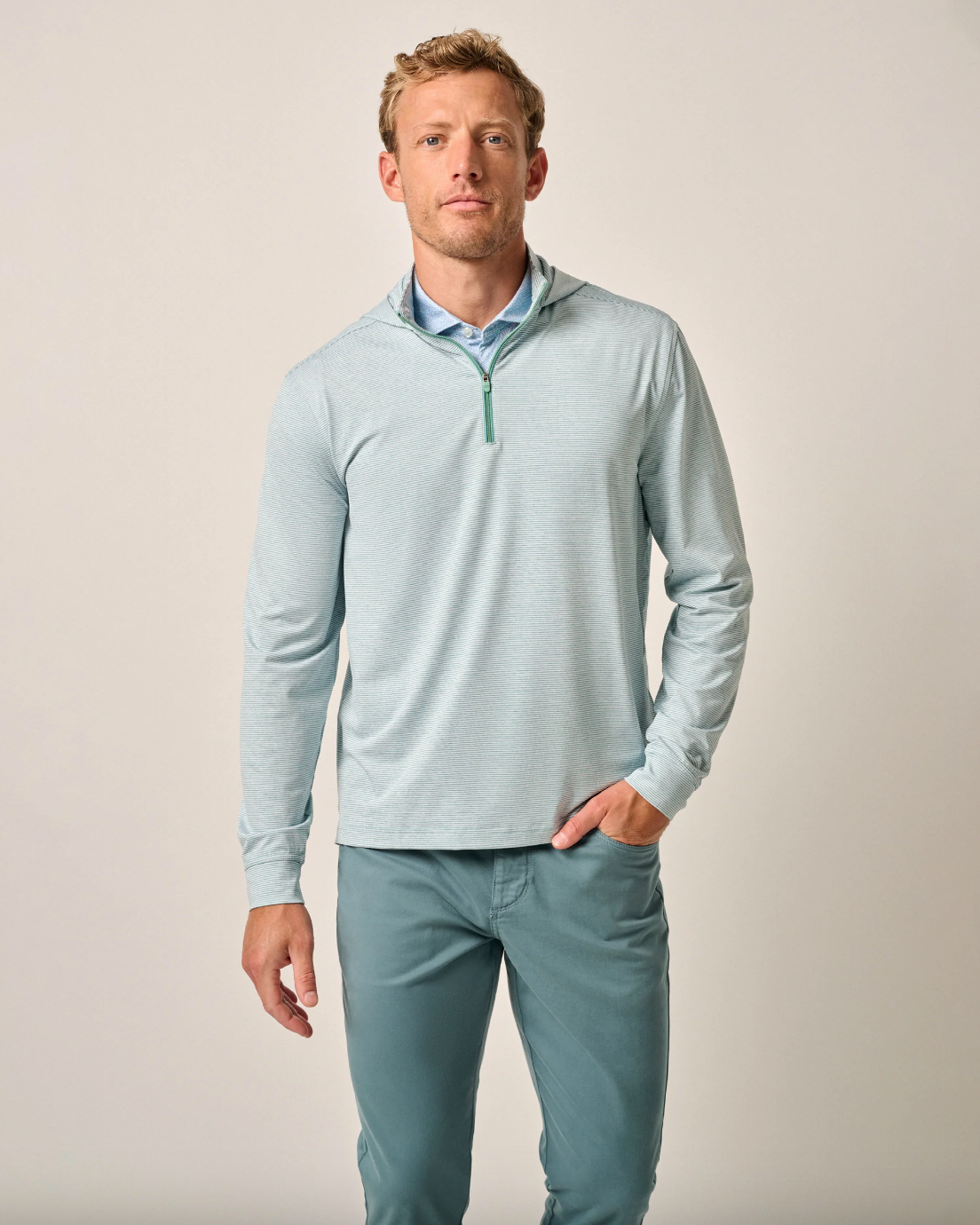 Hybrid Hoodie-Green Grass