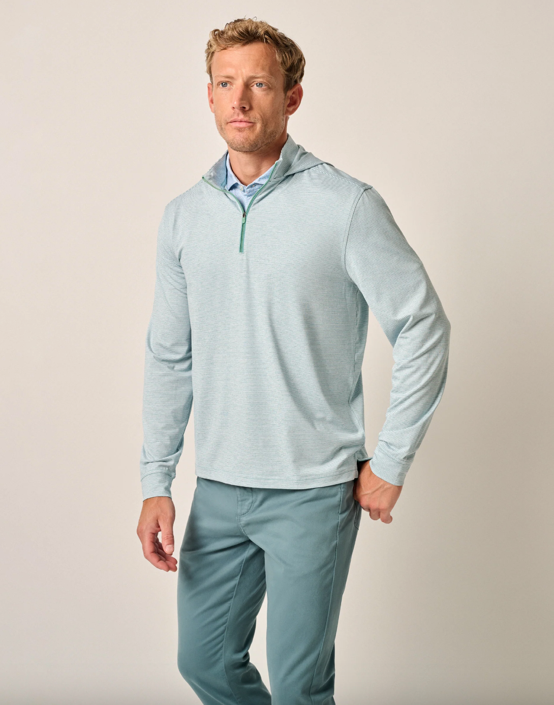 Hybrid Hoodie-Green Grass