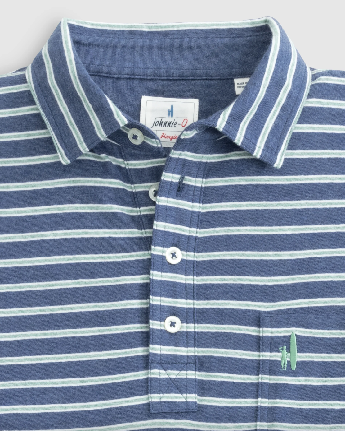 Matthis Stripe Polo-Ocean