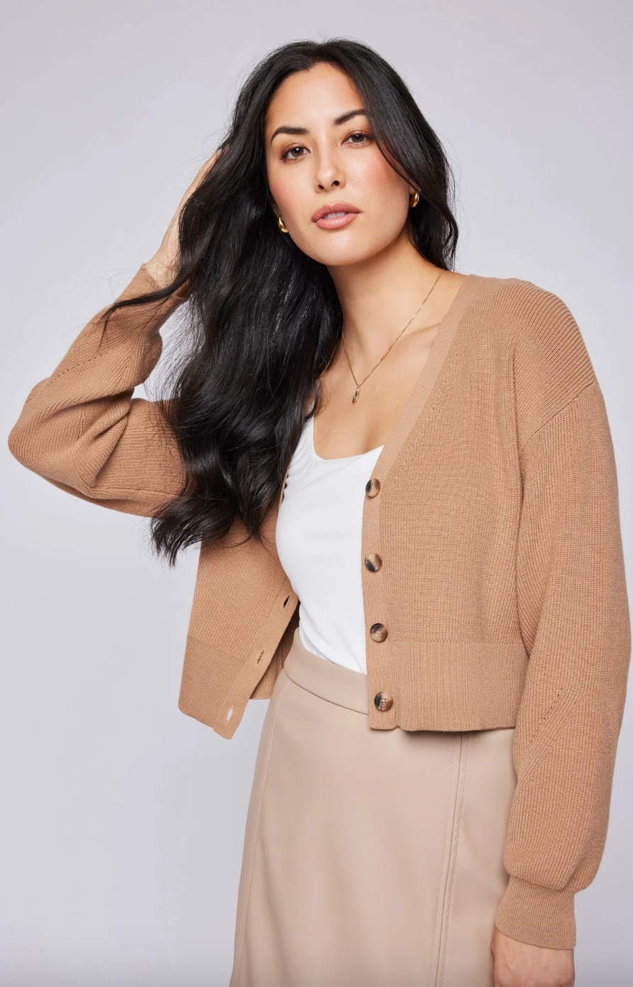 Orville Cardigan-Cashew