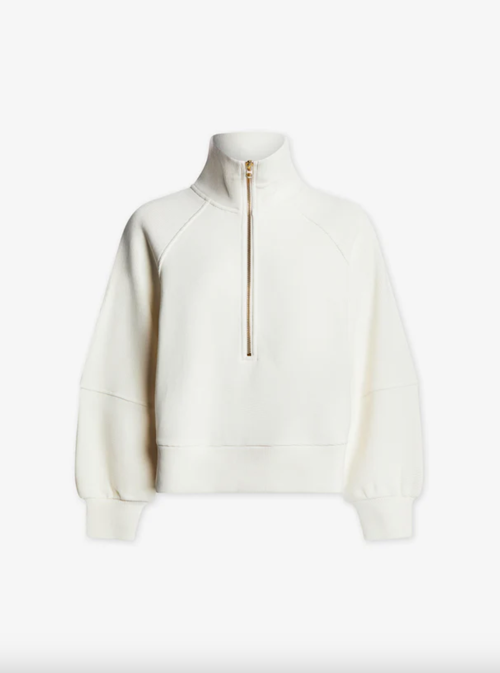 Milano Half Zip-Ivory
