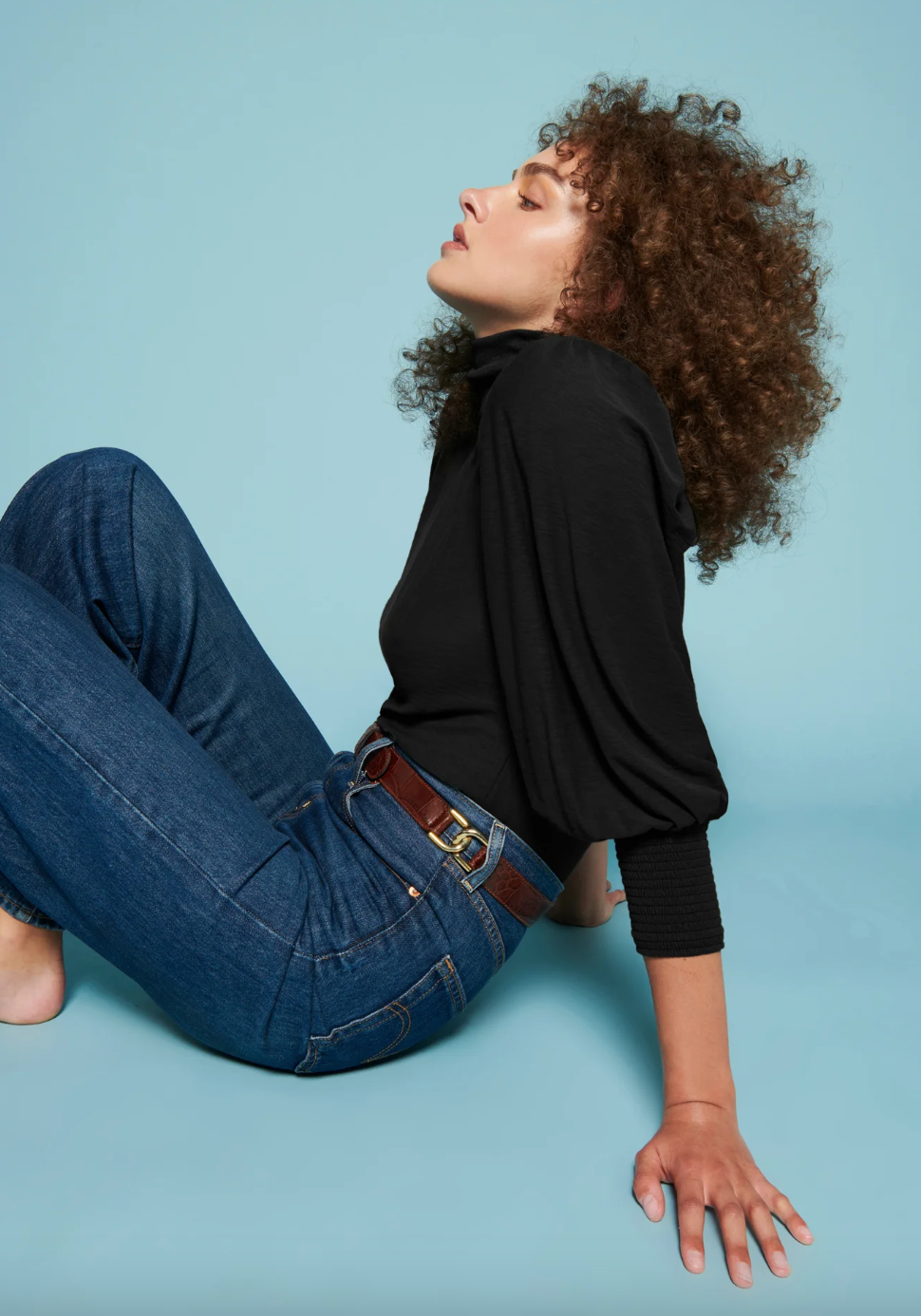 Sawyer Turtleneck-Black