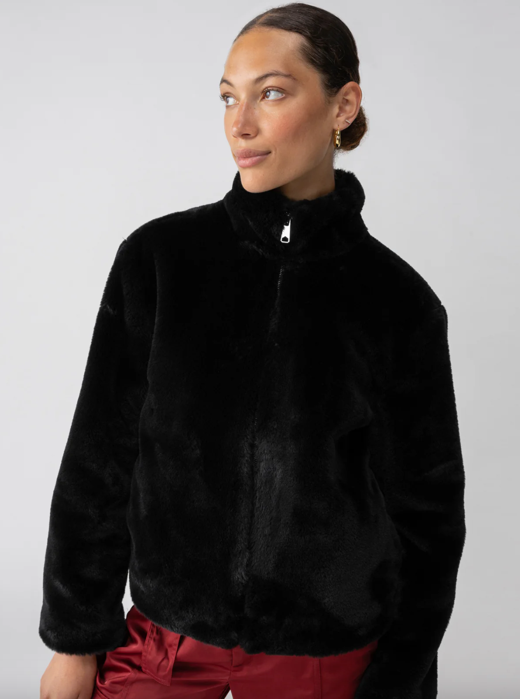 Lux Fur Coat-Black