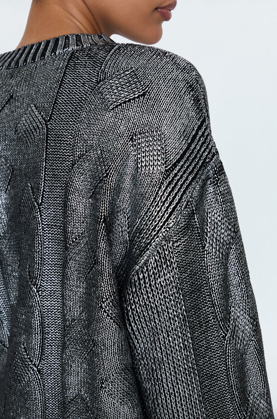 Everly Sweater-Silver