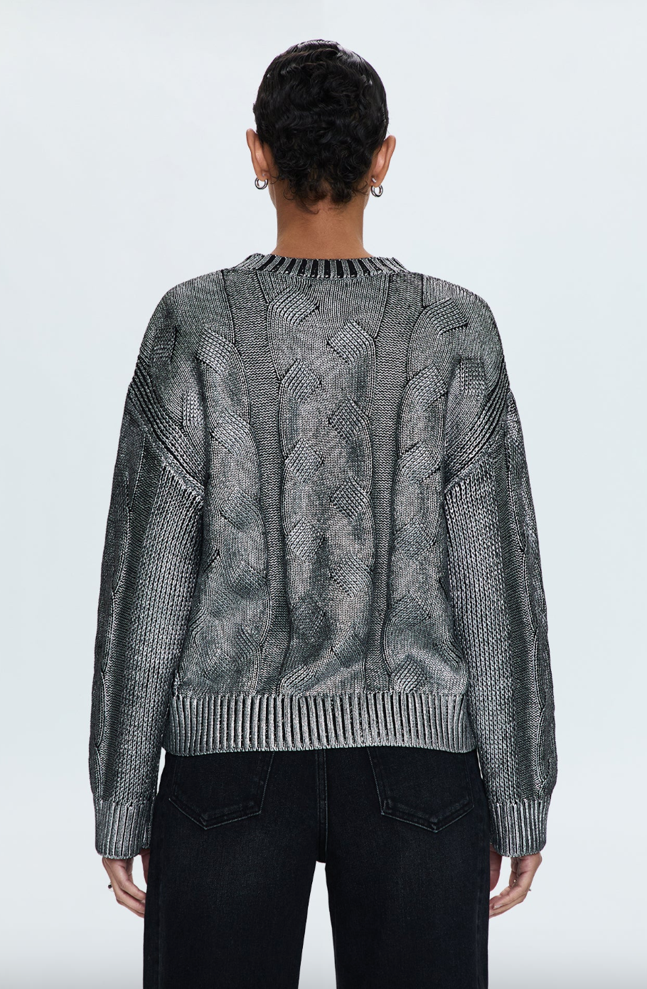 Everly Sweater-Silver