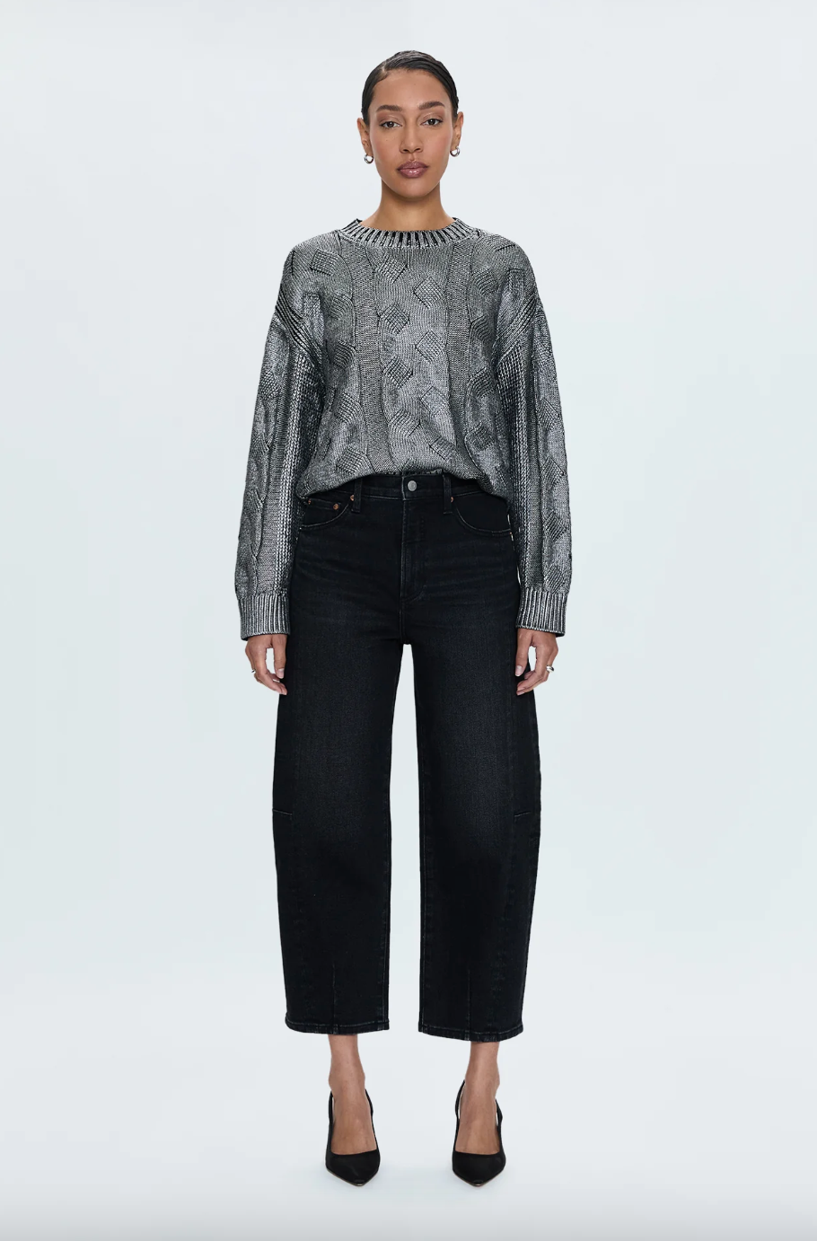 Everly Sweater-Silver