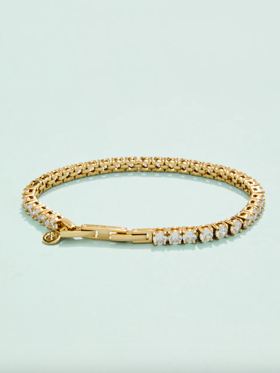 Sunrise Tennis Bracelet-Gold