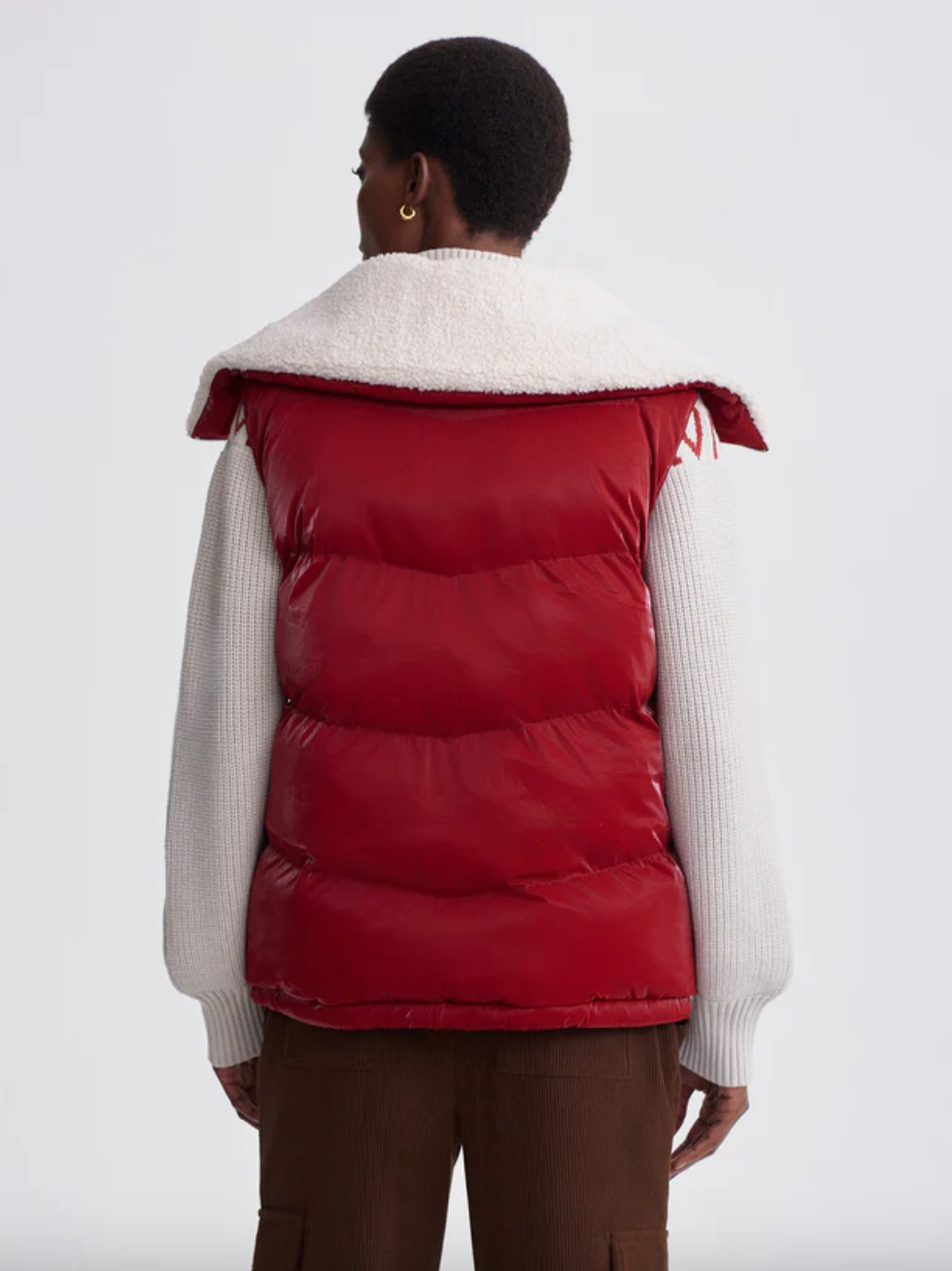 Brock Puffer Gilet-Red