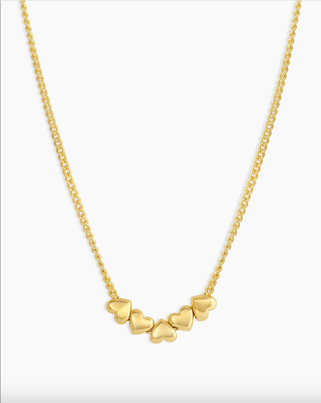 Lou Heart Necklace-Gold