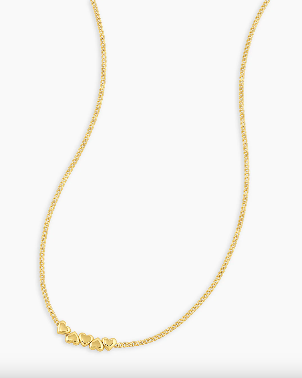 Lou Heart Necklace-Gold