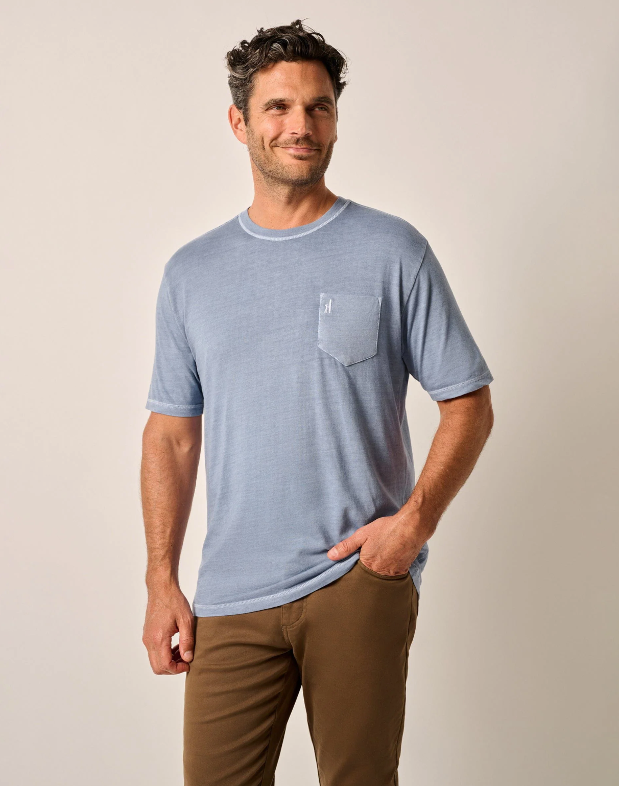Dale T-Shirt-Dusty Blue