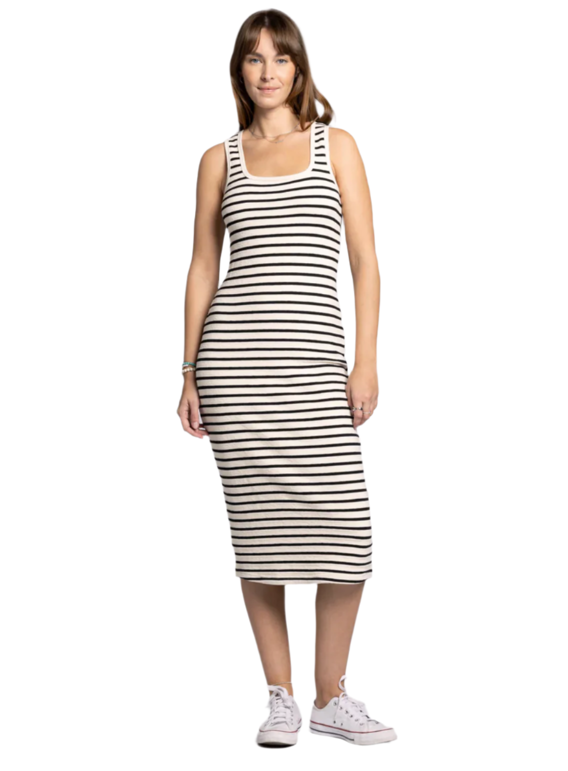 Jenna Dress-Ivory/Black