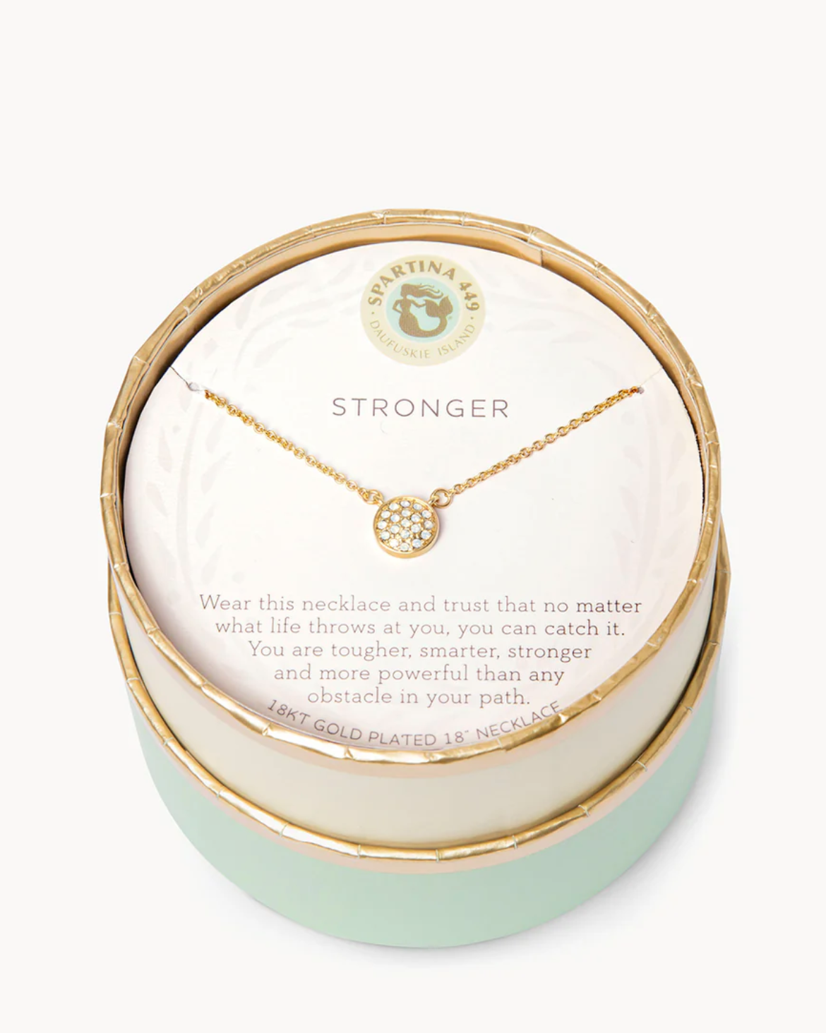 Sea La Vie Necklace-Stronger/Pave Disk