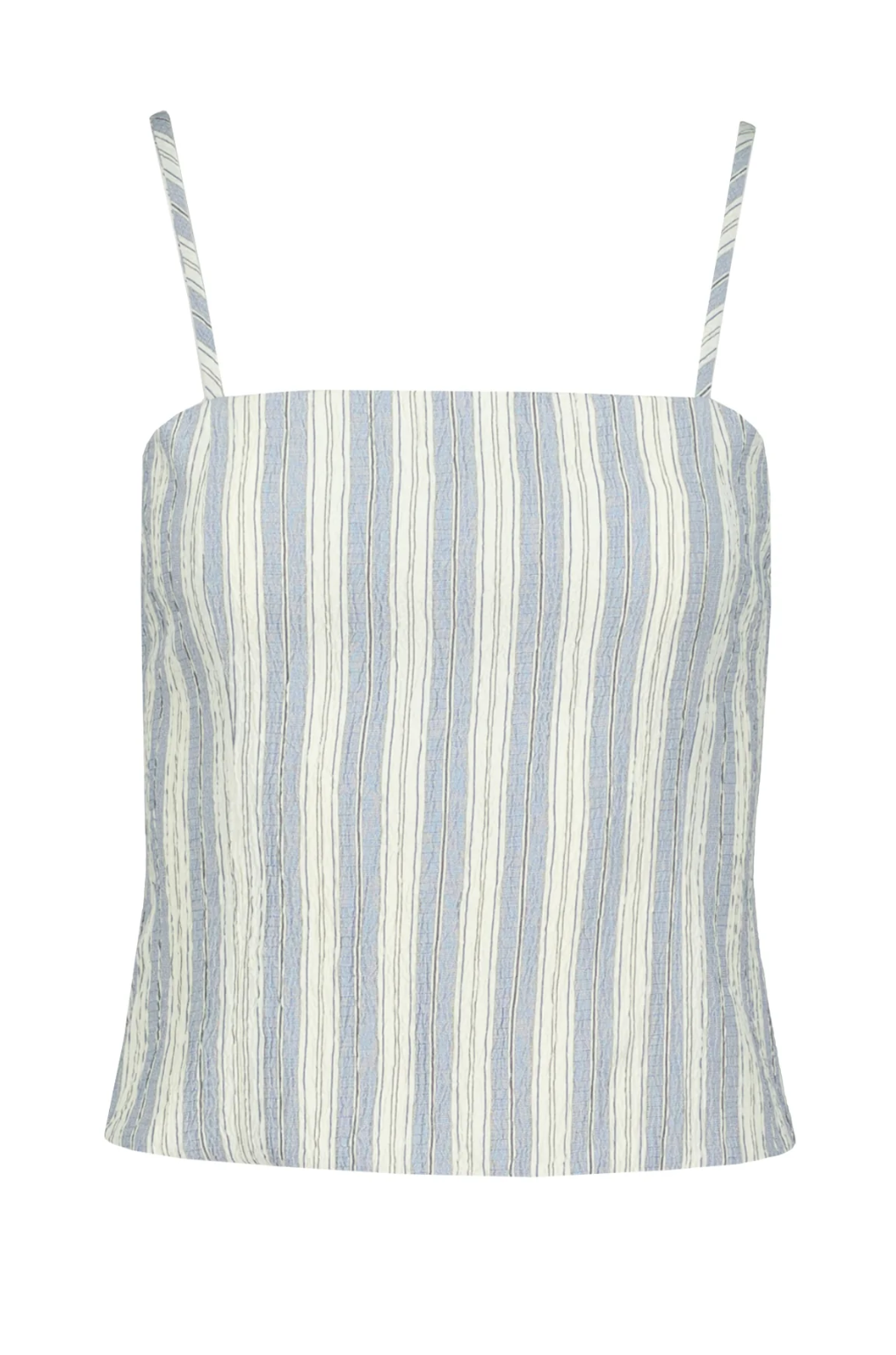 Coastal Crop Top-Blue