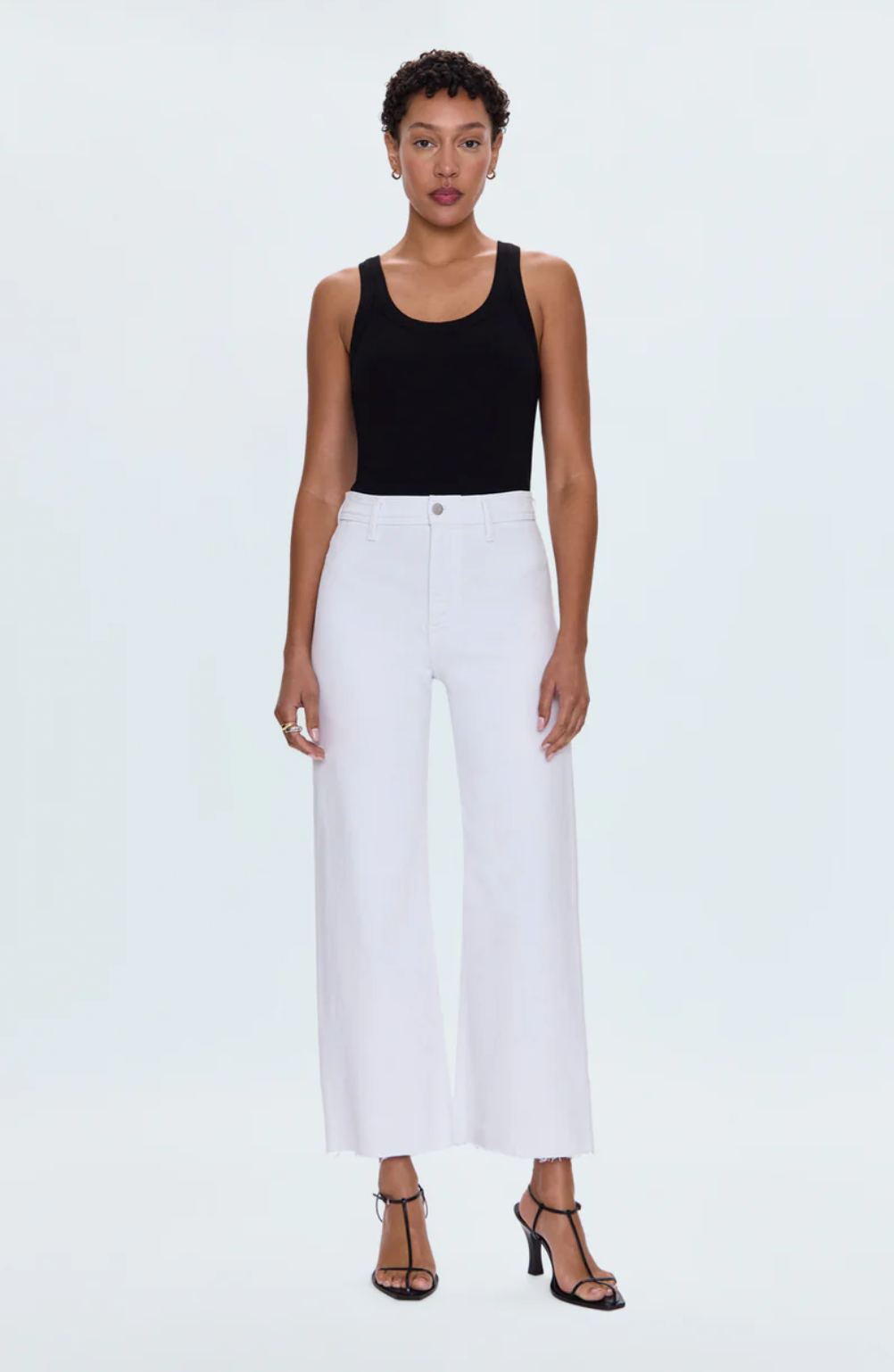Penny Wide Leg Crop-Blizzard