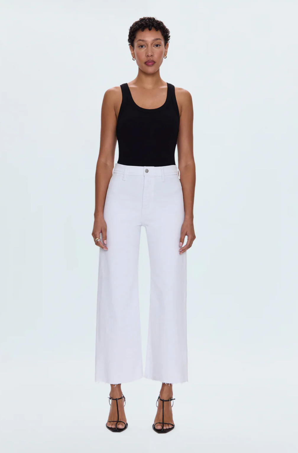 Penny Wide Leg Crop-Blizzard