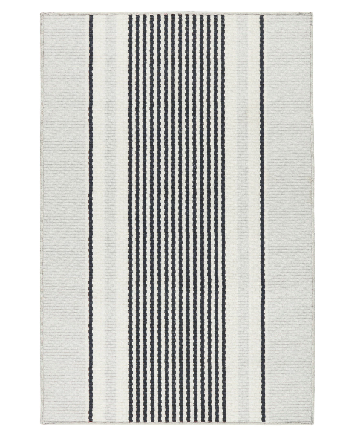 4x6 Gunner Stripe Grey Rug