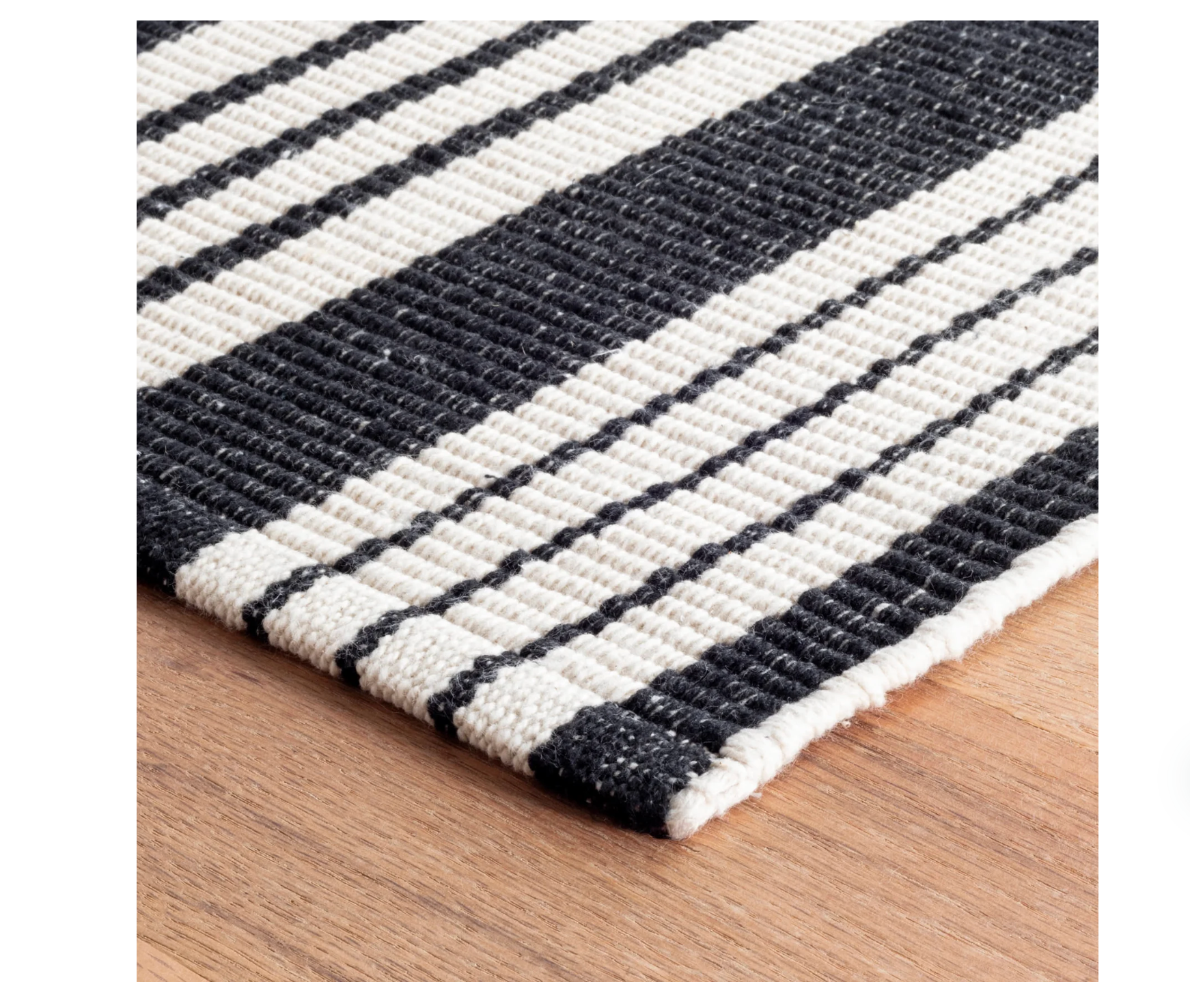 4x6 Birmingham Black & Ivory Rug