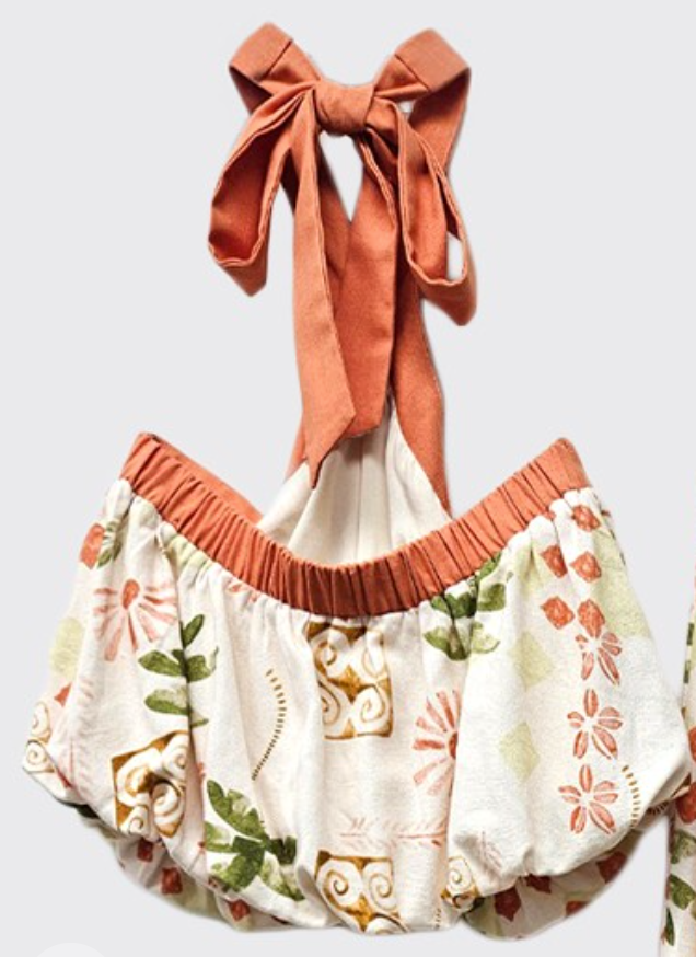 Printed Halter Top-Multi