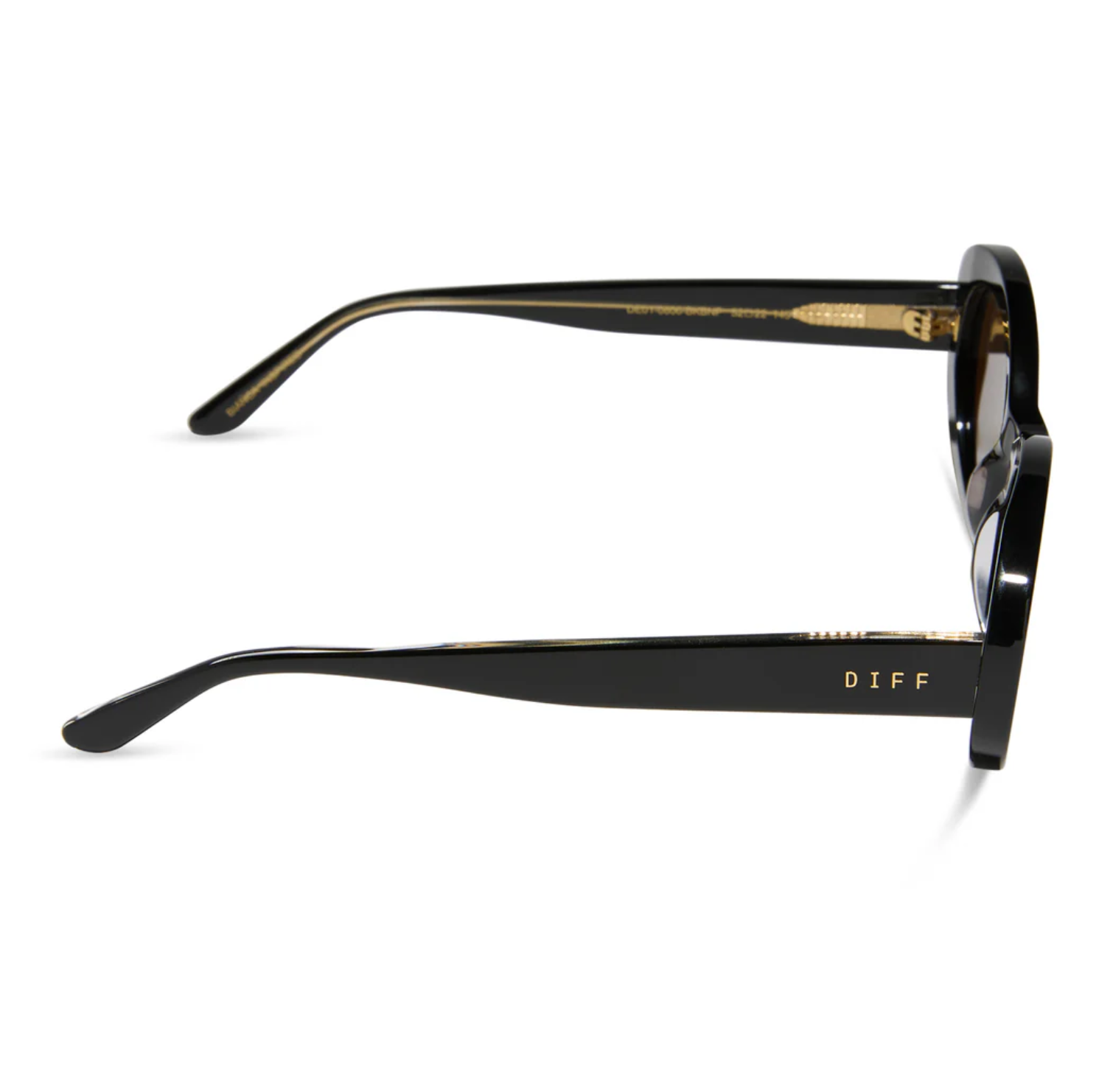 Lainey Sunglasses-Black/Brown