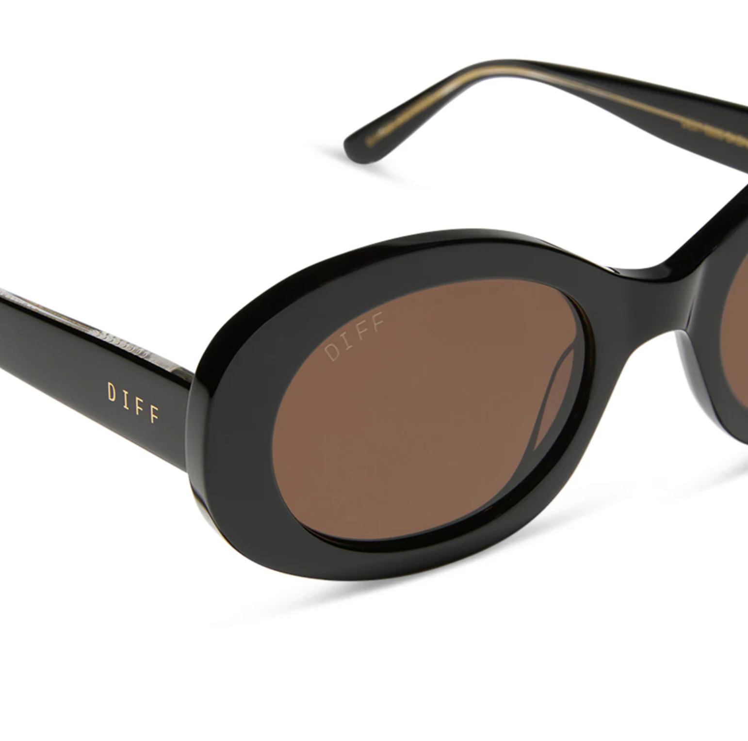Lainey Sunglasses-Black/Brown