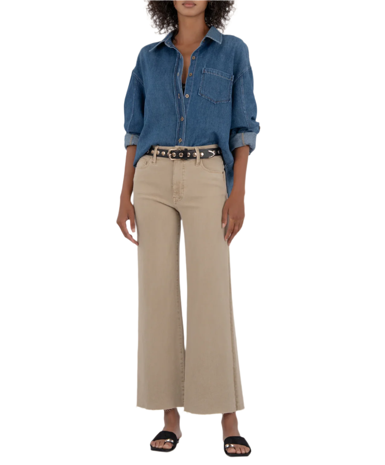 Meg Wide Leg-Biscuit