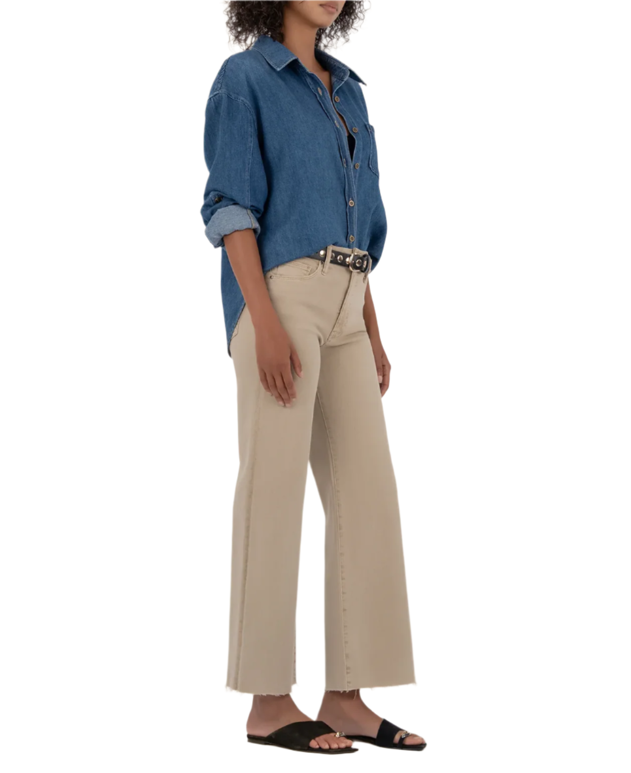 Meg Wide Leg-Biscuit